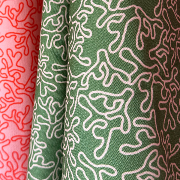 HOPE IS CORAL - GREEN FABRIC